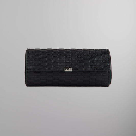 Kithmas Monogram 3 Watch Roll - Black