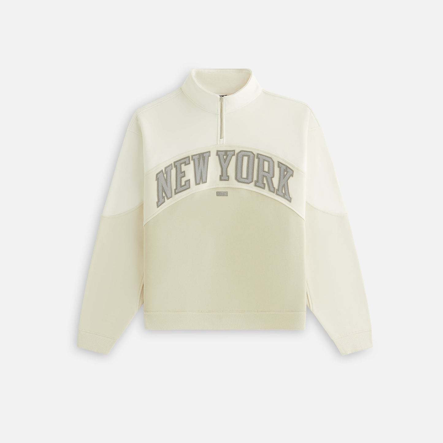 Kith Women for the New York Knicks Hunter III Panelled Quarter Zip - Sandrift