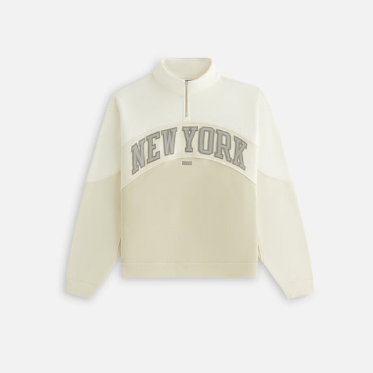 Kith Women for the New York Knicks Hunter III Panelled Quarter Zip - Sandrift