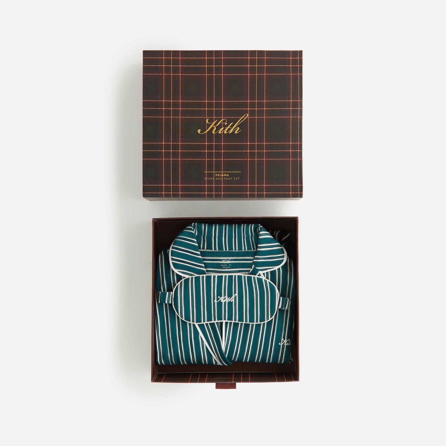 Kithmas Women Striped Pajama Set - Chronicle