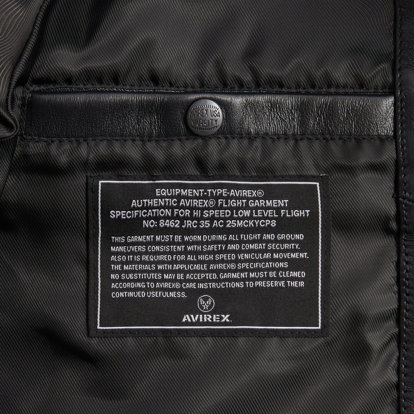 Kith & AVIREX for the New York Knicks Icon Jacket - Black