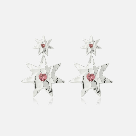Luv AJ The Starry Stud Statement Earrings - Silver