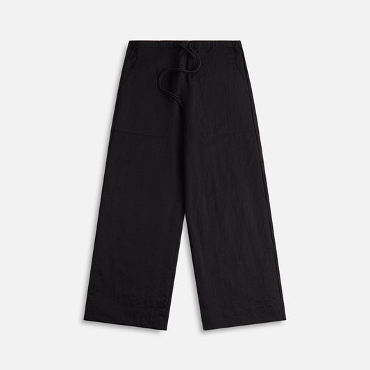 Local European Nylon Multi Pocket Pant - Black