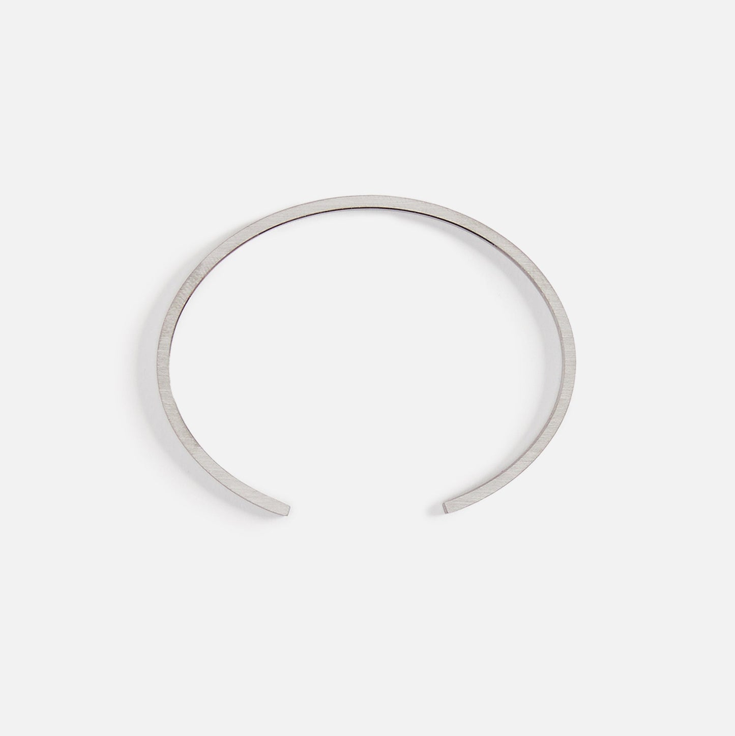 Le Gramme 7g Bracelet Slick Brushed 925 Black Sterling Silver -Silver / Black