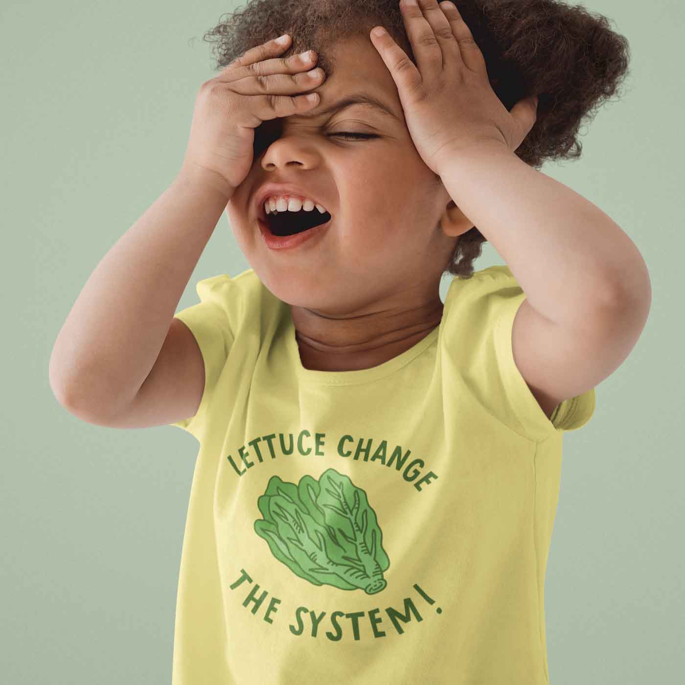 Lettuce Change The System Kids Tee