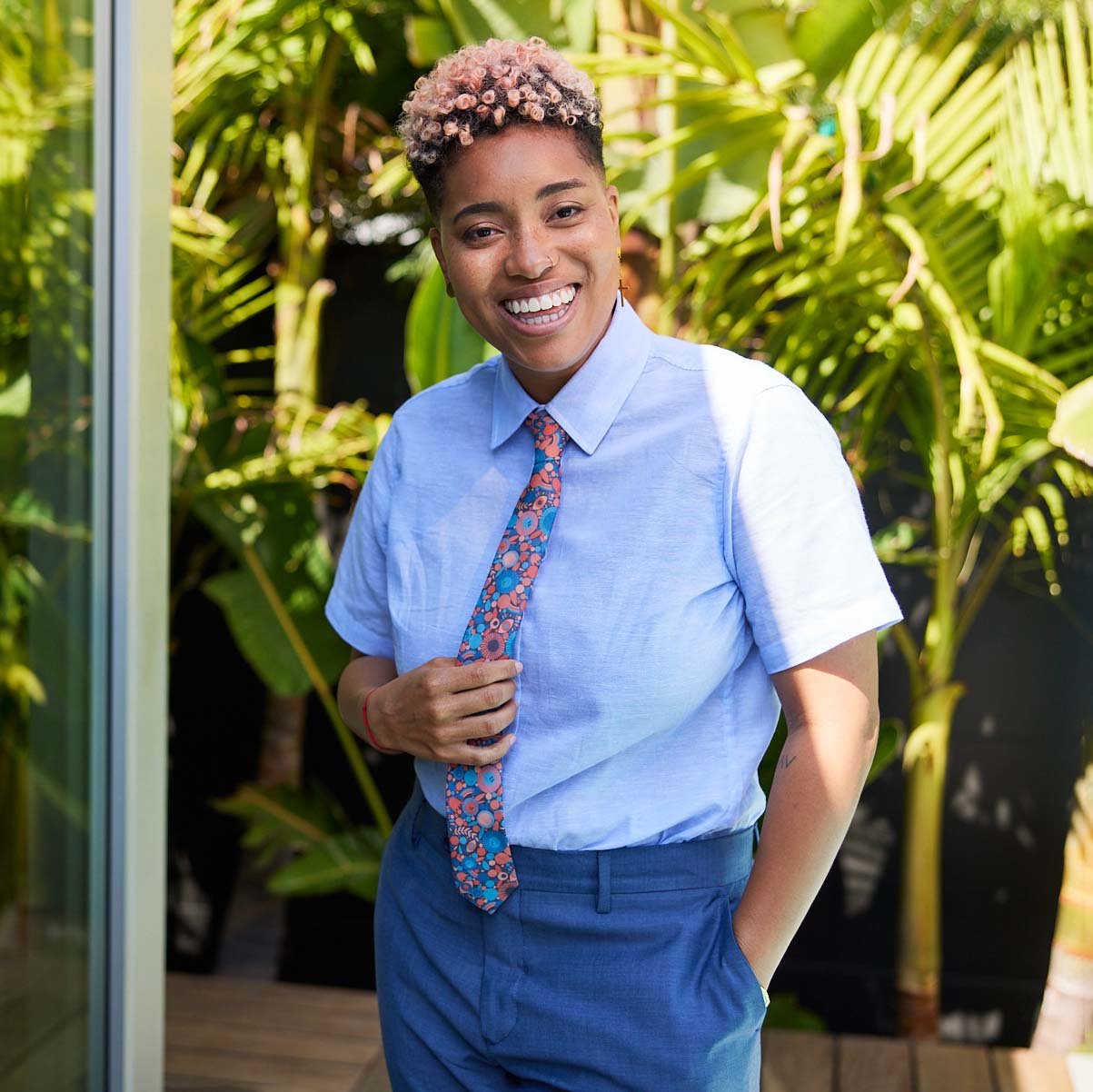 Lisa Congdon Floral Print Tie