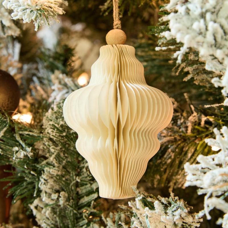 Hand-Cut Paper Ornaments, Set of 4