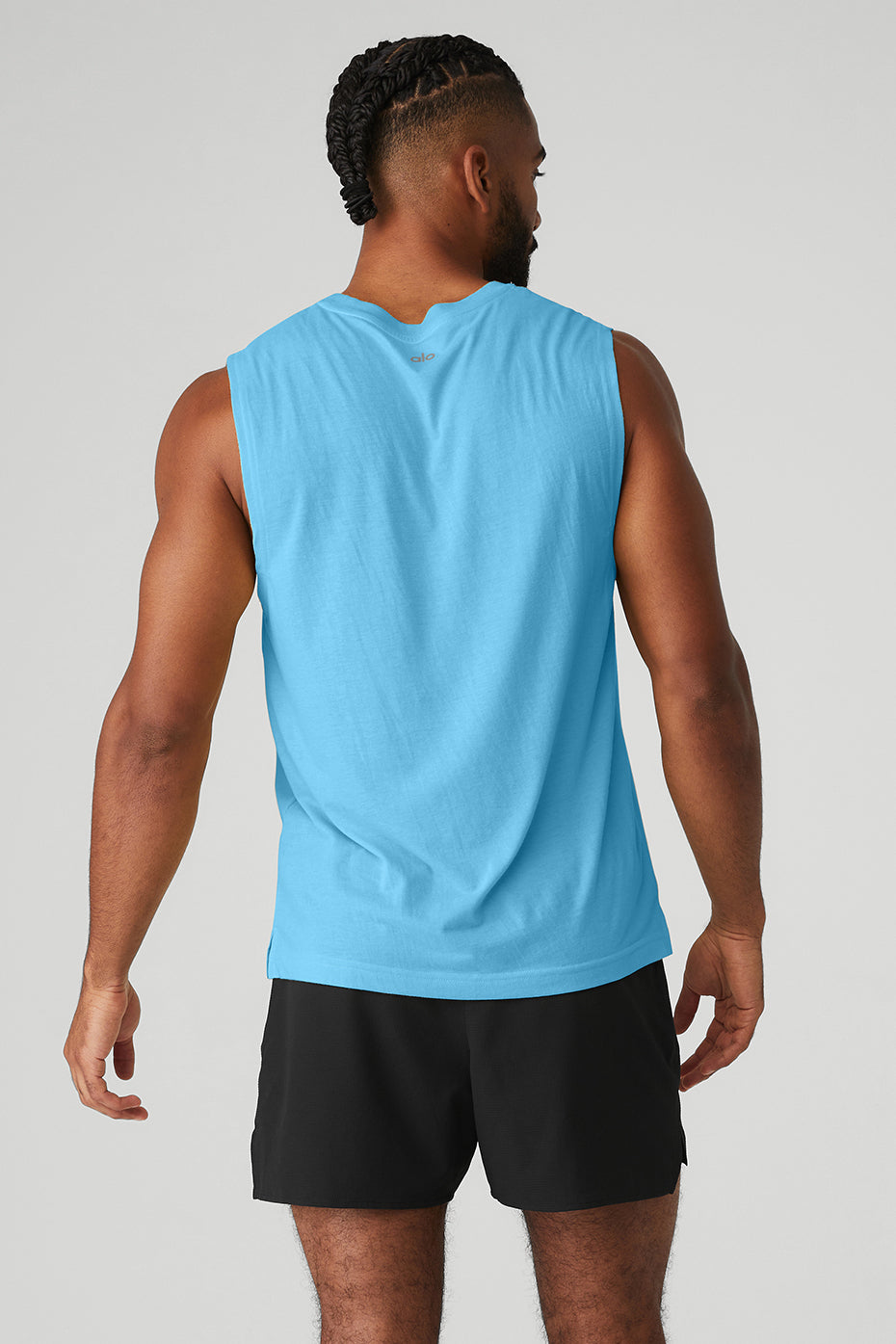 The Triumph Muscle Tank - Azure Blue