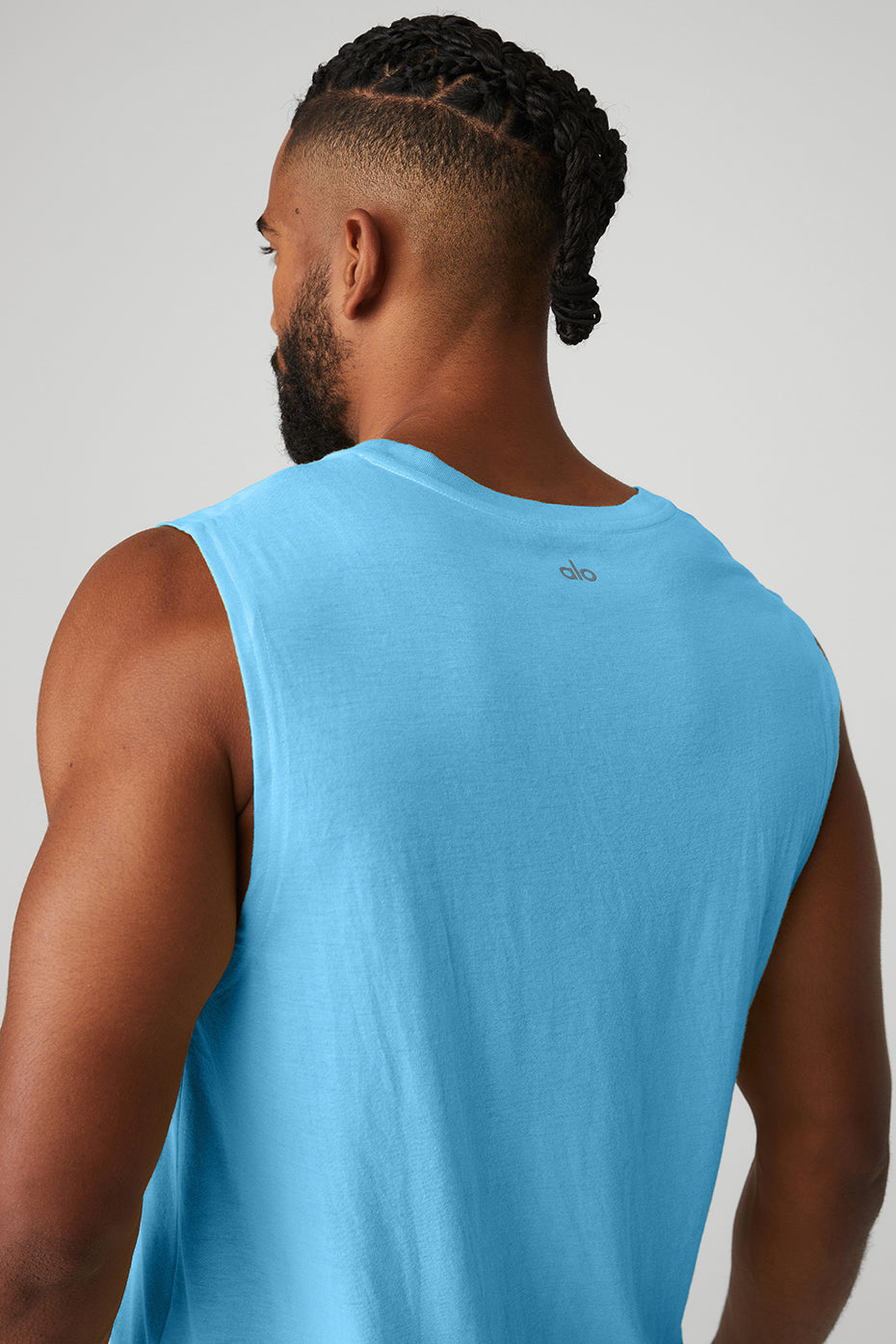 The Triumph Muscle Tank - Azure Blue