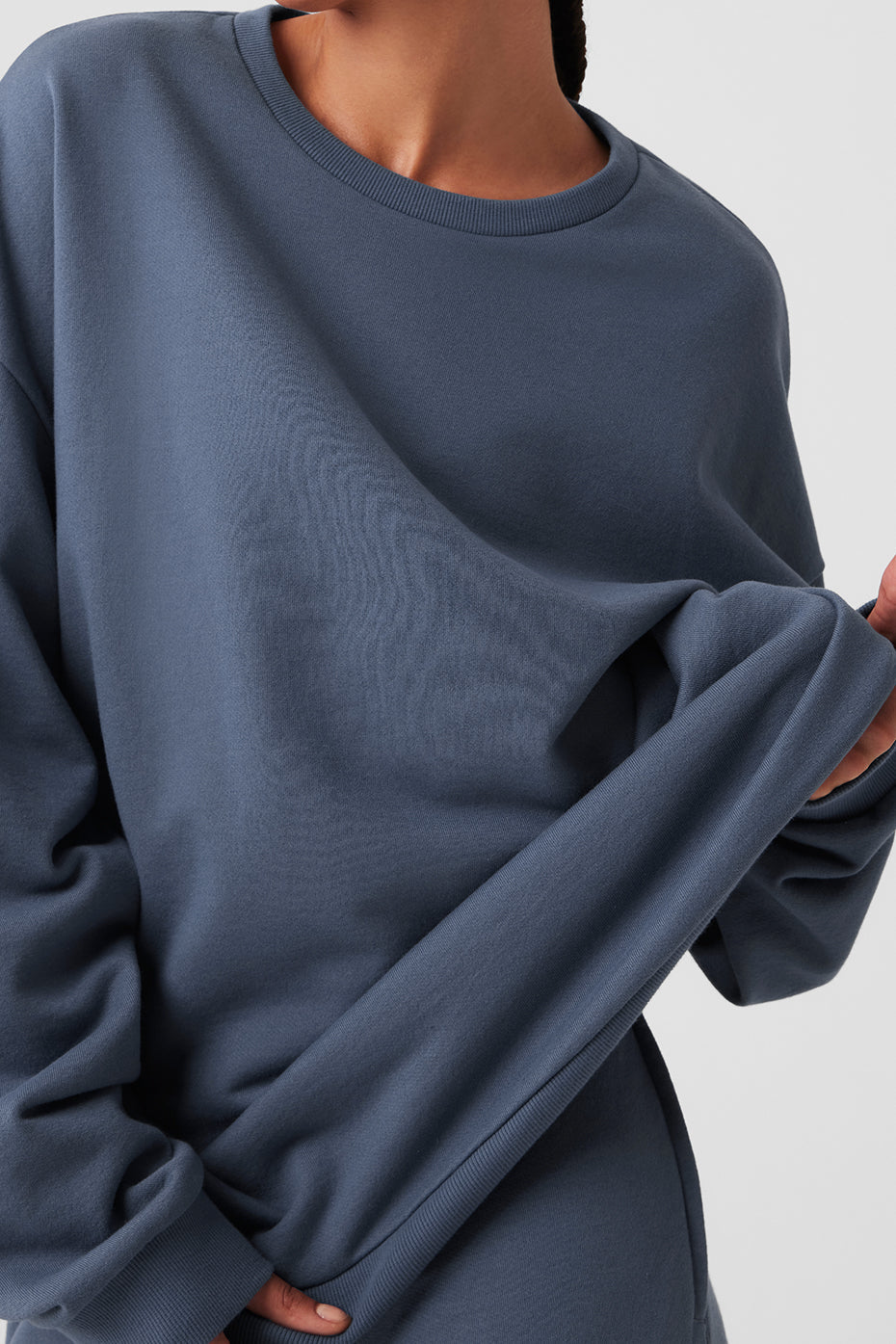 Chill Crew Neck Pullover - Bluestone