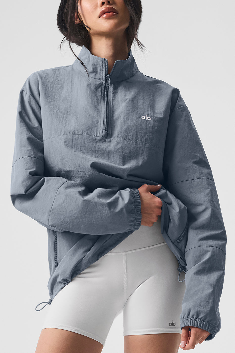 Lightweight Takeaway Track Pullover - Steel Grey
