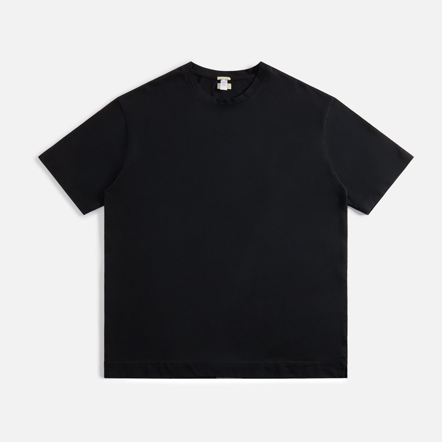 Massimo Alba Nevis Tee Organic Cotton Jersey - Black