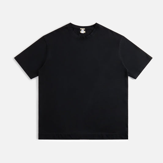 Massimo Alba Nevis Tee Organic Cotton Jersey - Black