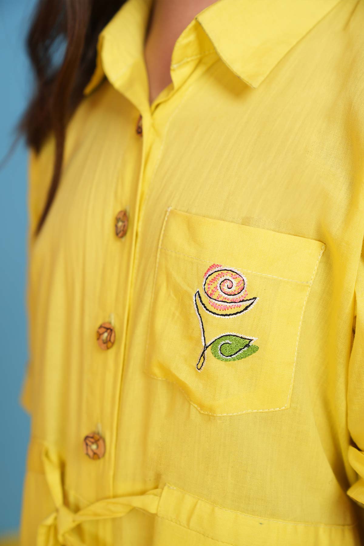 Embroidered Cambric Shirt