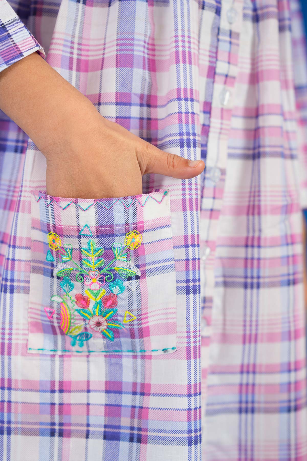 2 Pc Embroidered Yarn Dyed Outfit