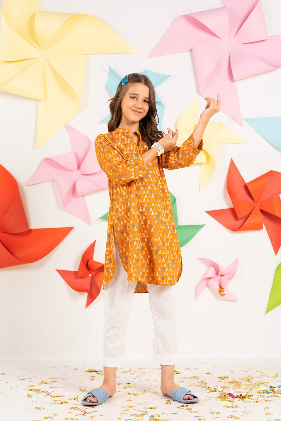 Printed Khaddar Shirt