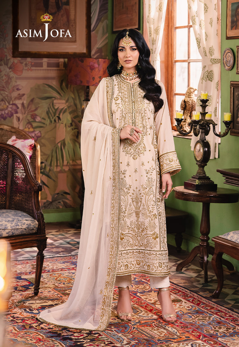 AJLP-05 EMBROIDERED TWISTED LAWN 3PCS