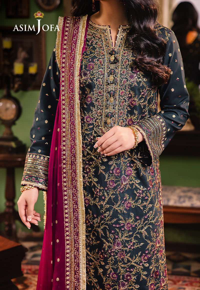 AJLP-01 EMBROIDERED TWISTED LAWN 3PCS