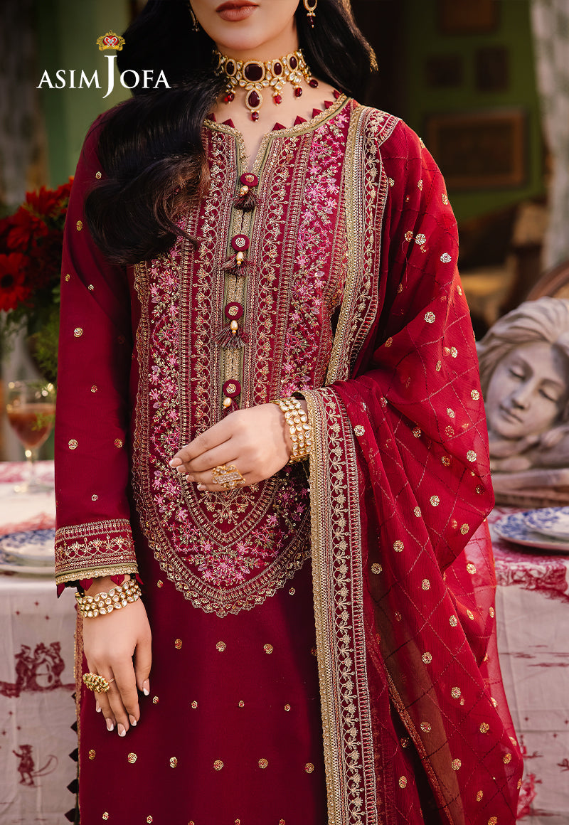 AJLP-06 EMBROIDERED TWISTED LAWN 3PCS