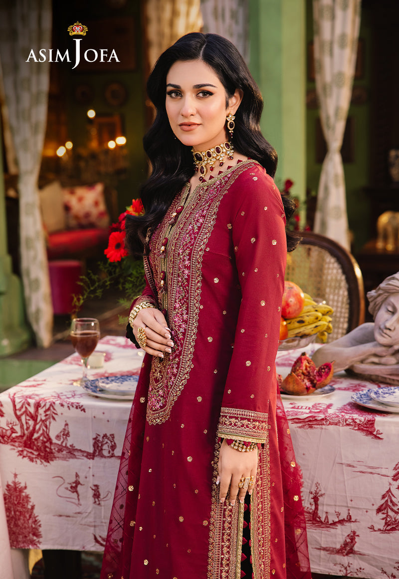 AJLP-06 EMBROIDERED TWISTED LAWN 3PCS