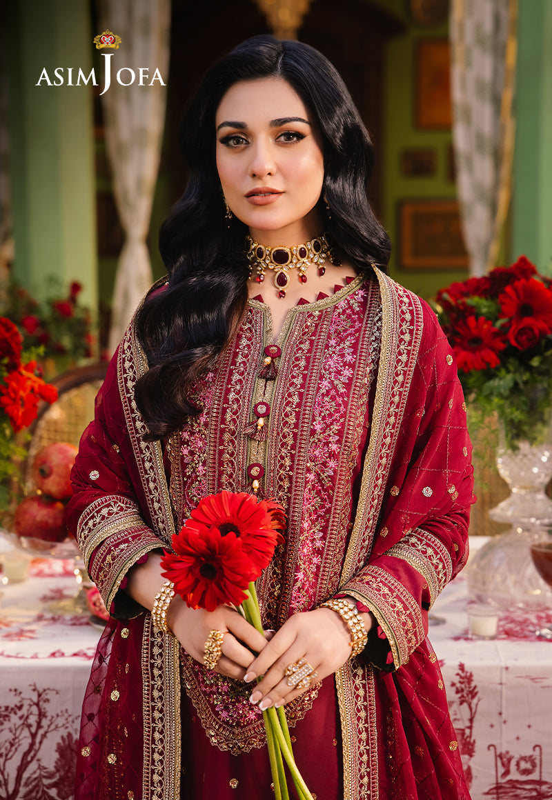 AJLP-06 EMBROIDERED TWISTED LAWN 3PCS