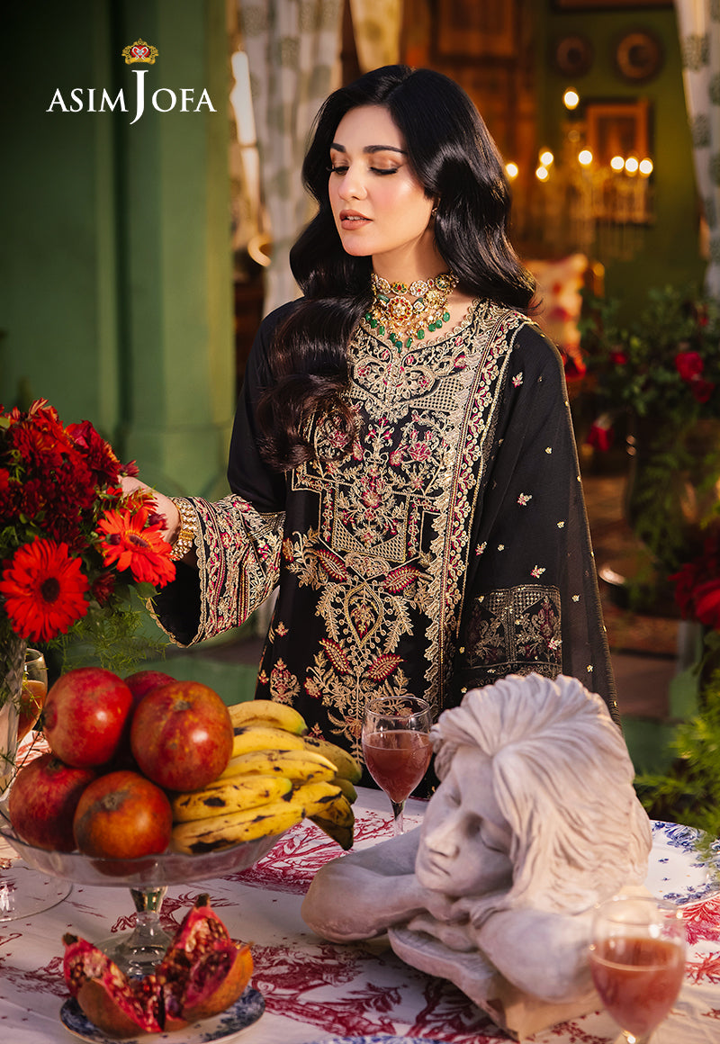 AJLP-09 EMBROIDERED TWISTED LAWN 3PCS