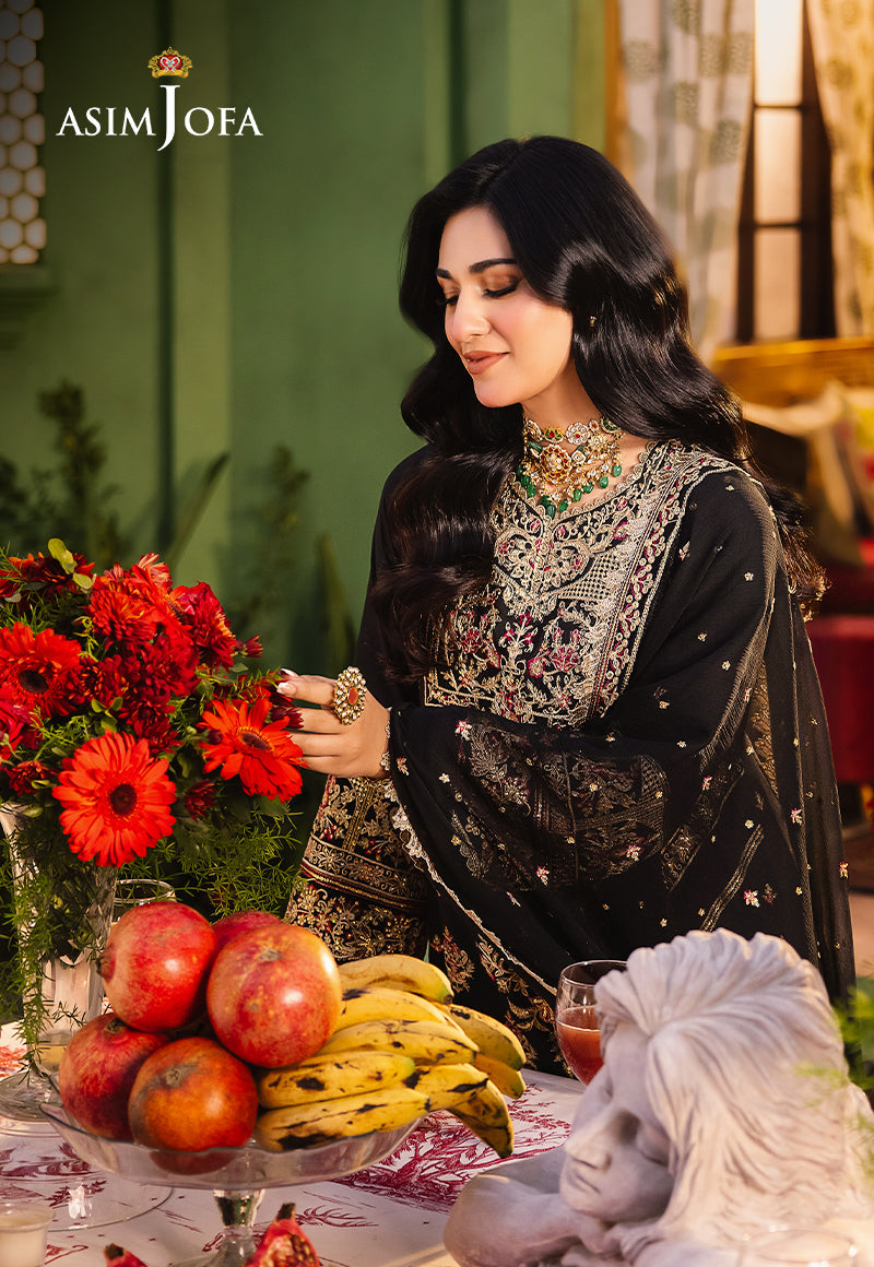 AJLP-09 EMBROIDERED TWISTED LAWN 3PCS