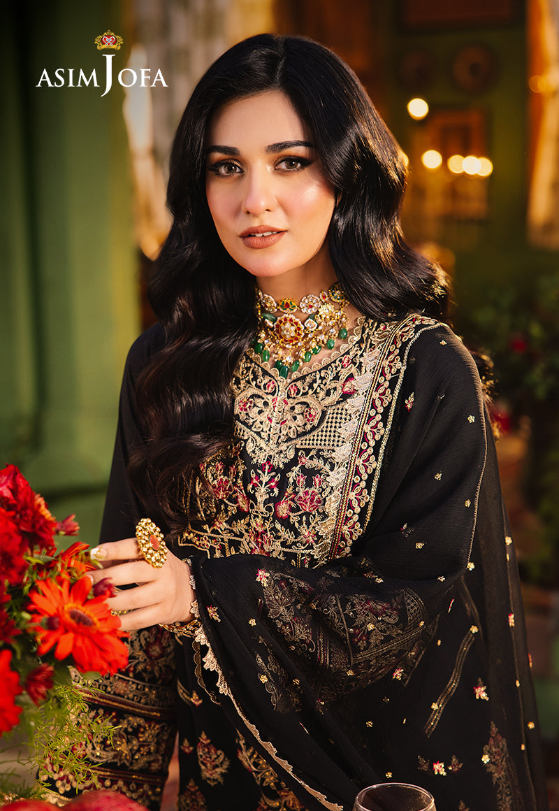 AJLP-09 EMBROIDERED TWISTED LAWN 3PCS