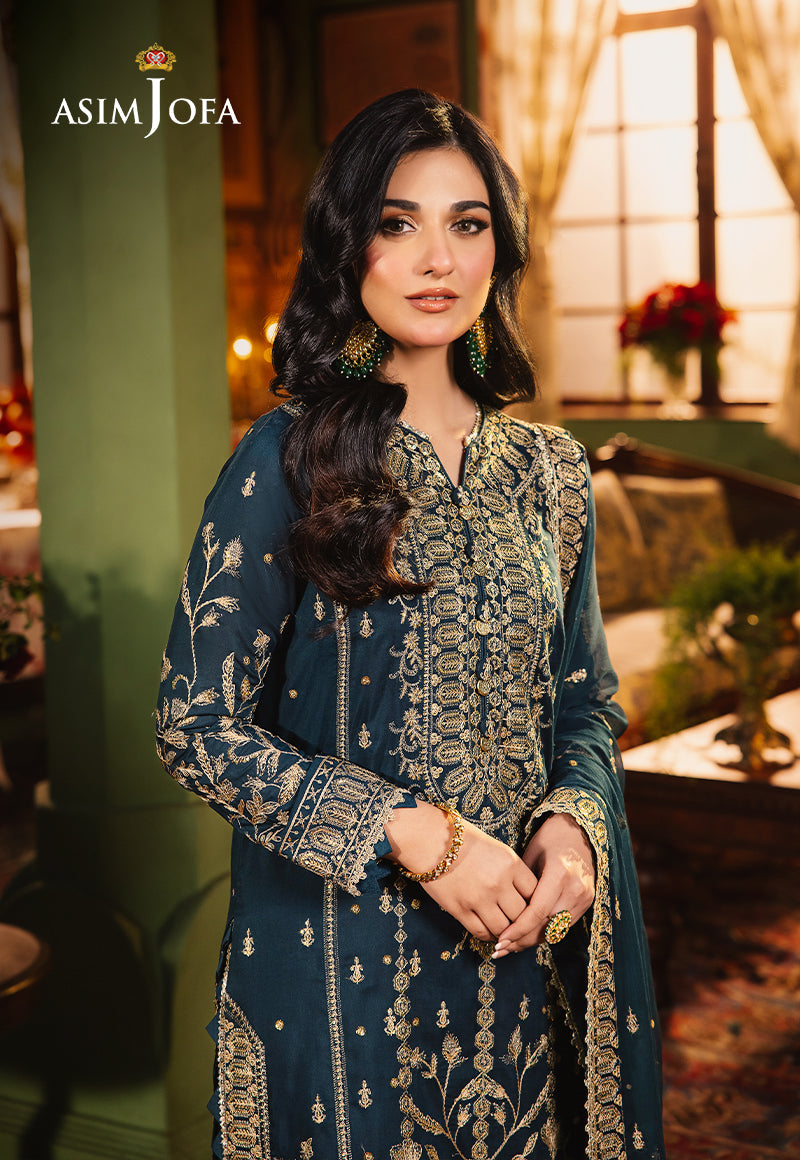 AJLP-07 EMBROIDERED TWISTED LAWN 3PCS