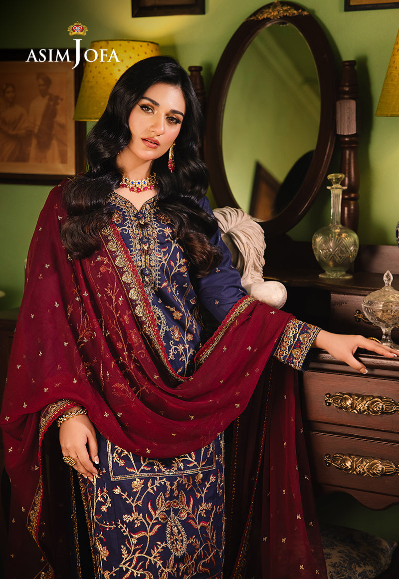 AJLP-02 EMBROIDERED TWISTED LAWN 3PCS