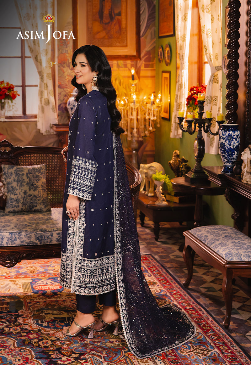 AJLP-10 EMBROIDERED TWISTED LAWN 3PCS