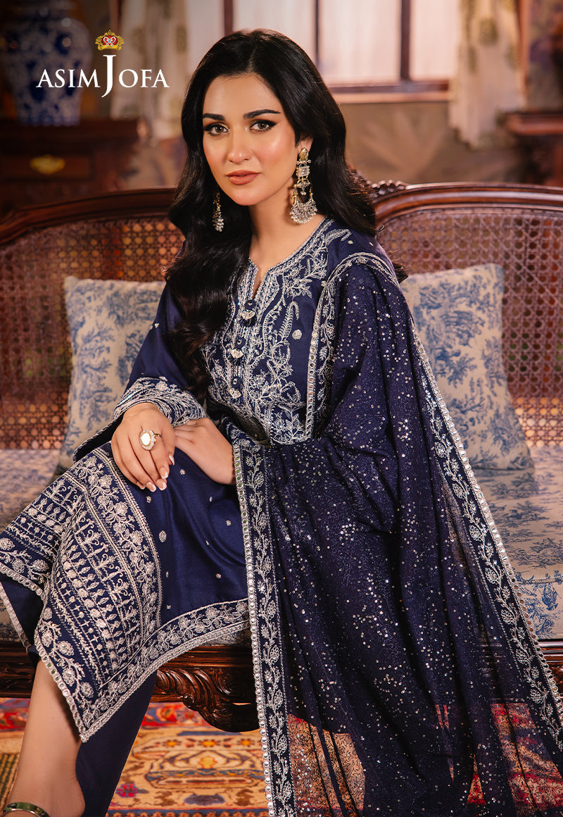 AJLP-10 EMBROIDERED TWISTED LAWN 3PCS