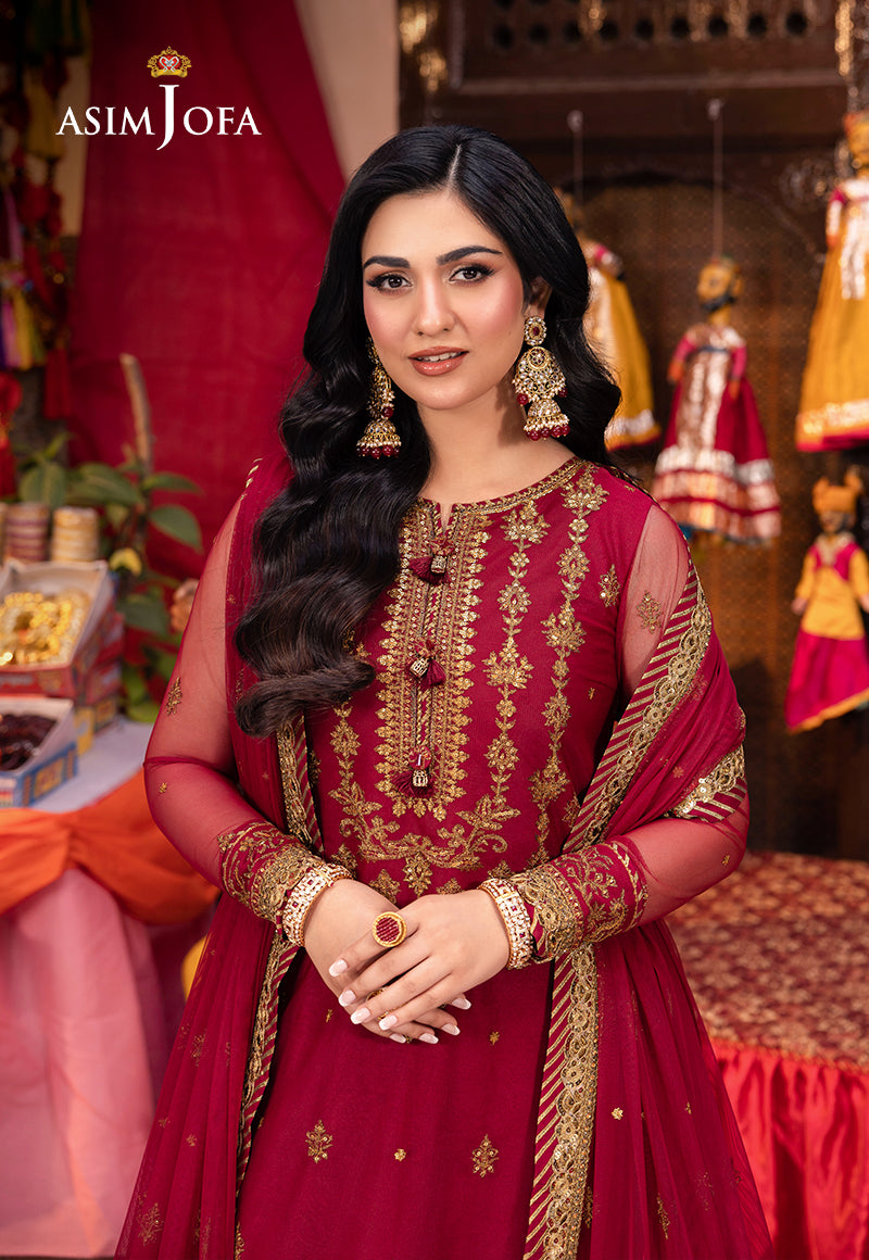 AJEM-19 EMBROIDERED NET 3 PCS