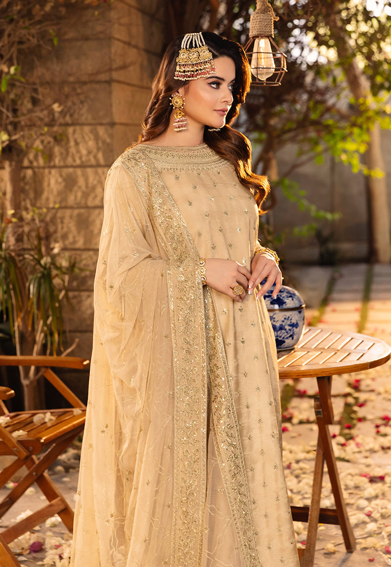 AJSM-45 EMBROIDERED POLY LAWN 3 PCS
