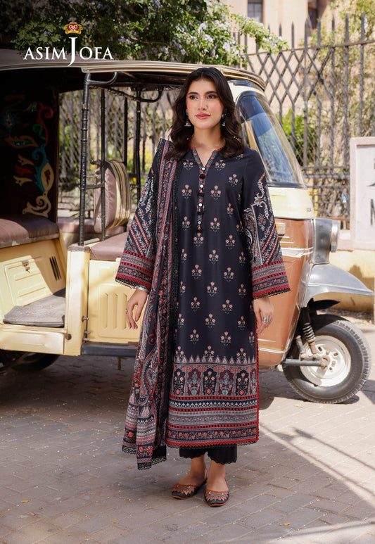 AJPL-19 PRINTED ARABIC LAWN 3 PCS