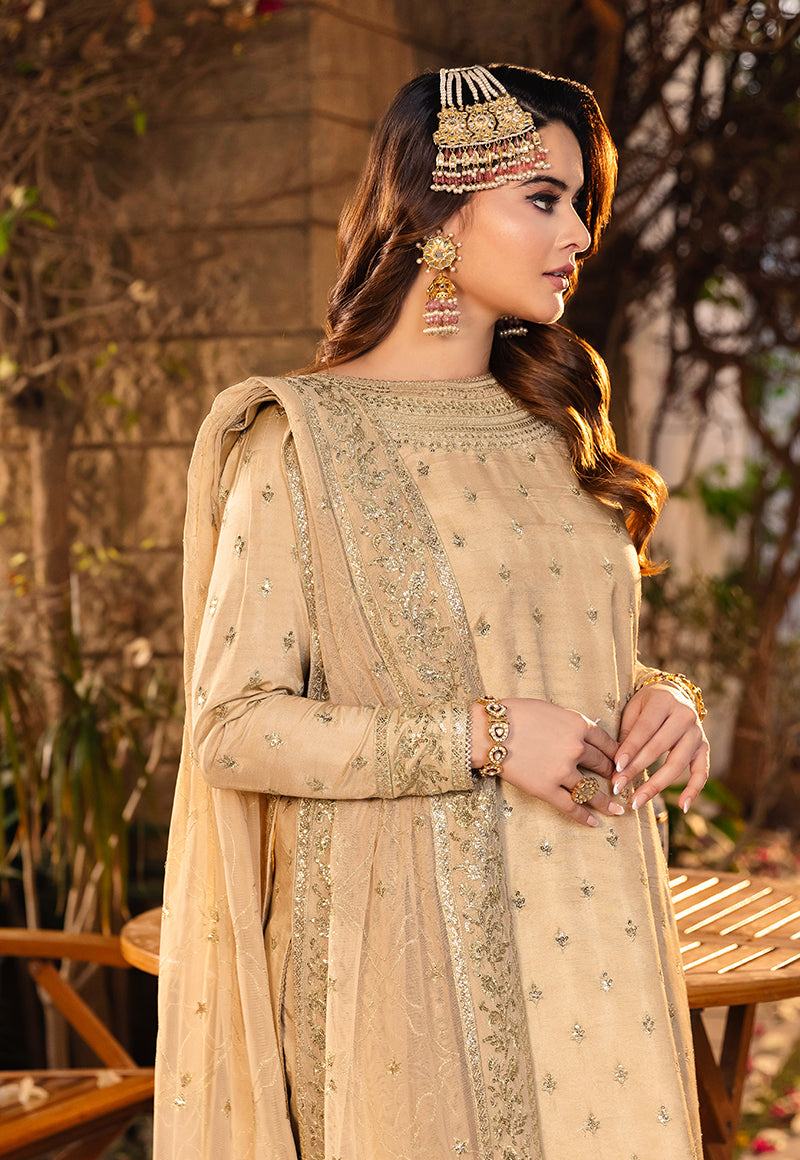 AJSM-45 EMBROIDERED POLY LAWN 3 PCS