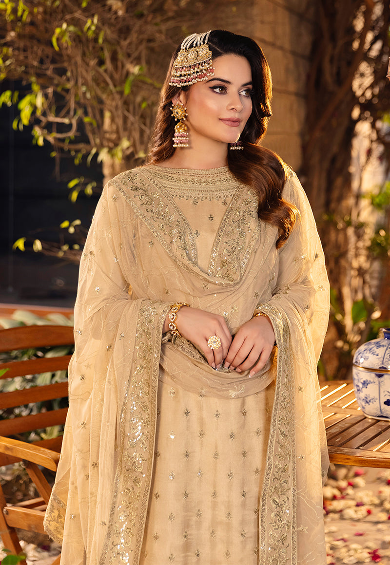 AJSM-45 EMBROIDERED POLY LAWN 3 PCS