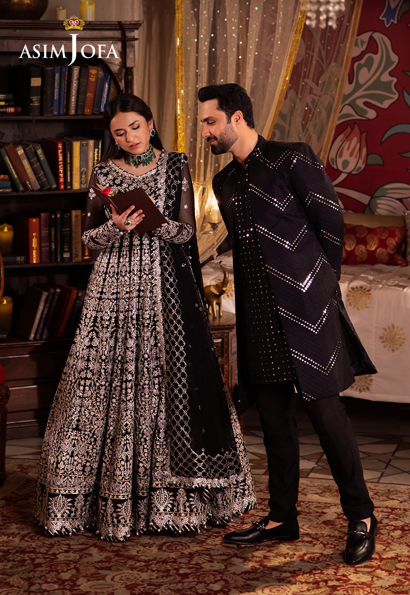AJMS-16 EMBROIDERED INDIAN RAW SILK 3 PCS