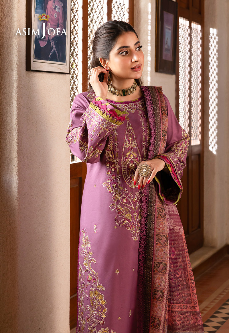 AJRW-28 EMBROIDERED PREMIUM WINTER COTTON 3 PCS