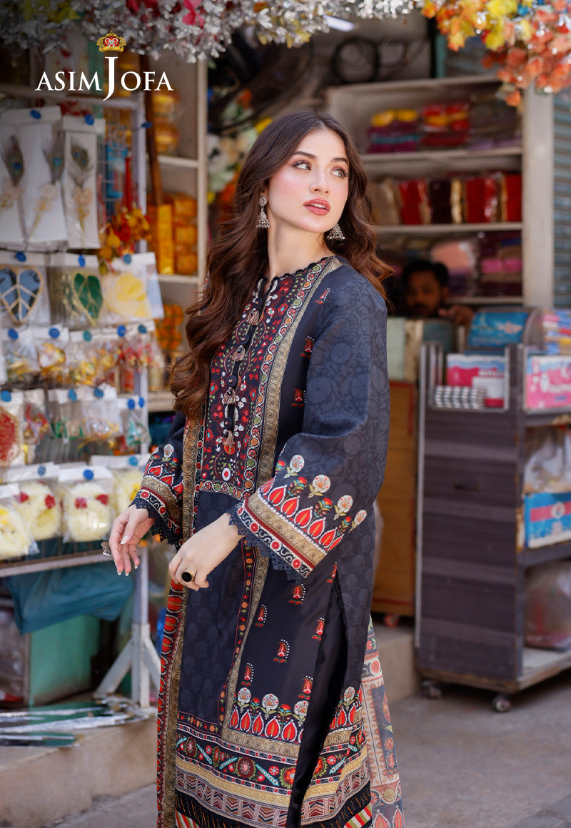 AJPL-09 PRINTED ARABIC LAWN 3 PCS