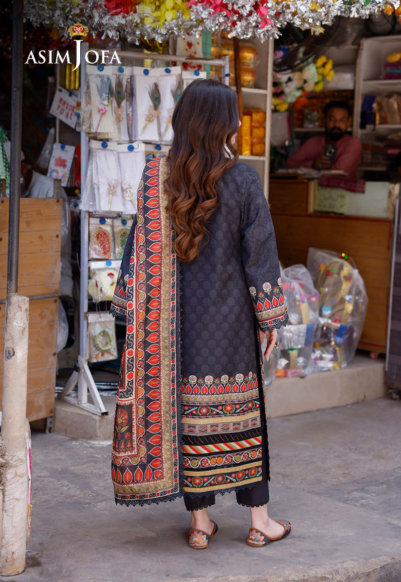 AJPL-09 PRINTED ARABIC LAWN 3 PCS