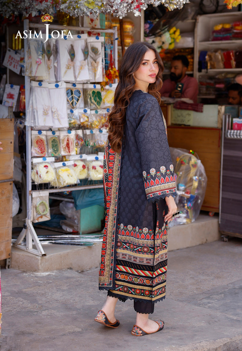 AJPL-09 PRINTED ARABIC LAWN 3 PCS