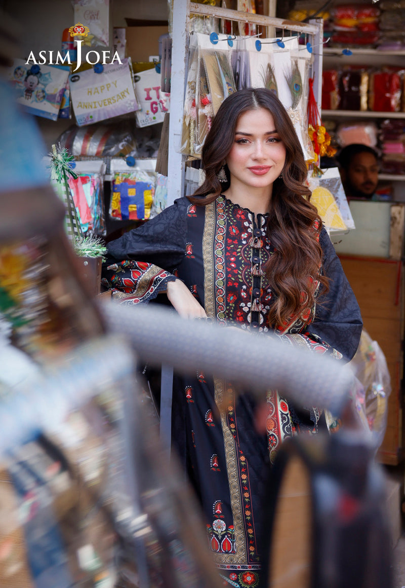AJPL-09 PRINTED ARABIC LAWN 3 PCS