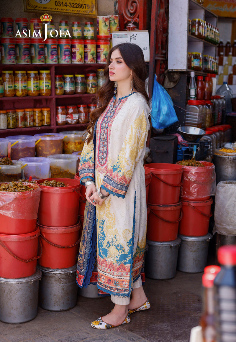 AJPL-18 PRINTED ARABIC LAWN 3 PCS