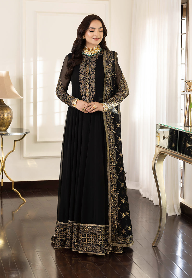 AJSM-35 EMBROIDERED CHIFFON 3 PCS