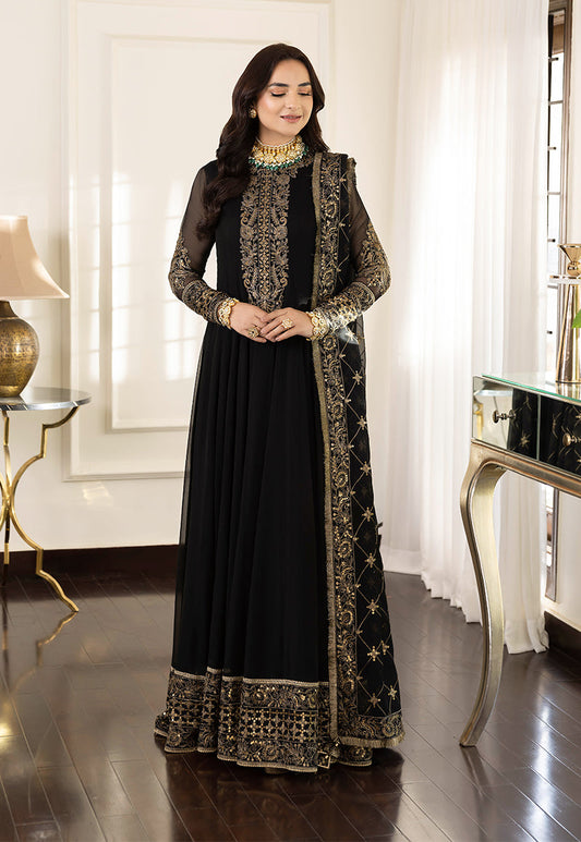 AJSM-35 EMBROIDERED CHIFFON 3 PCS