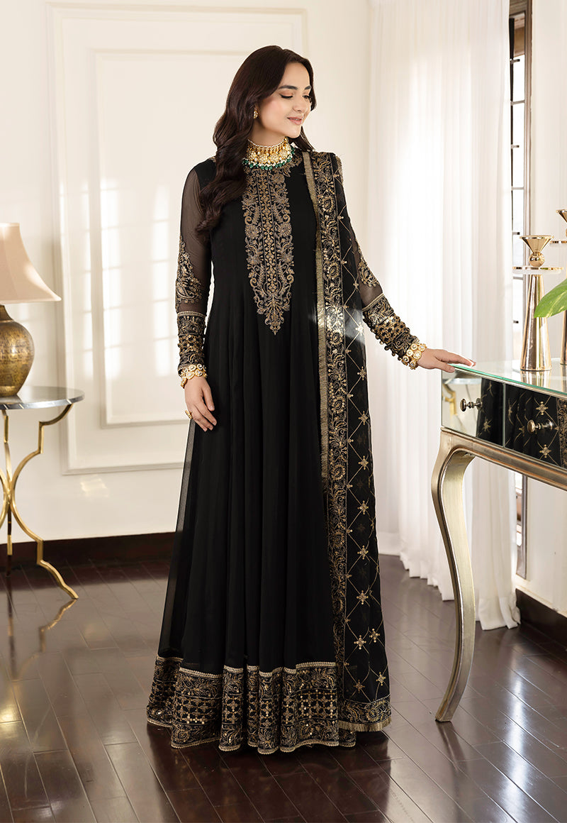 AJSM-35 EMBROIDERED CHIFFON 3 PCS