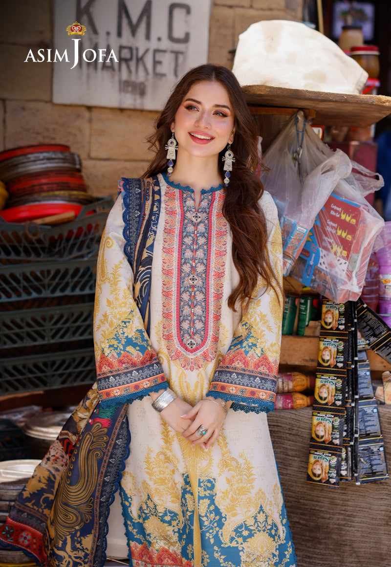 AJPL-18 PRINTED ARABIC LAWN 3 PCS