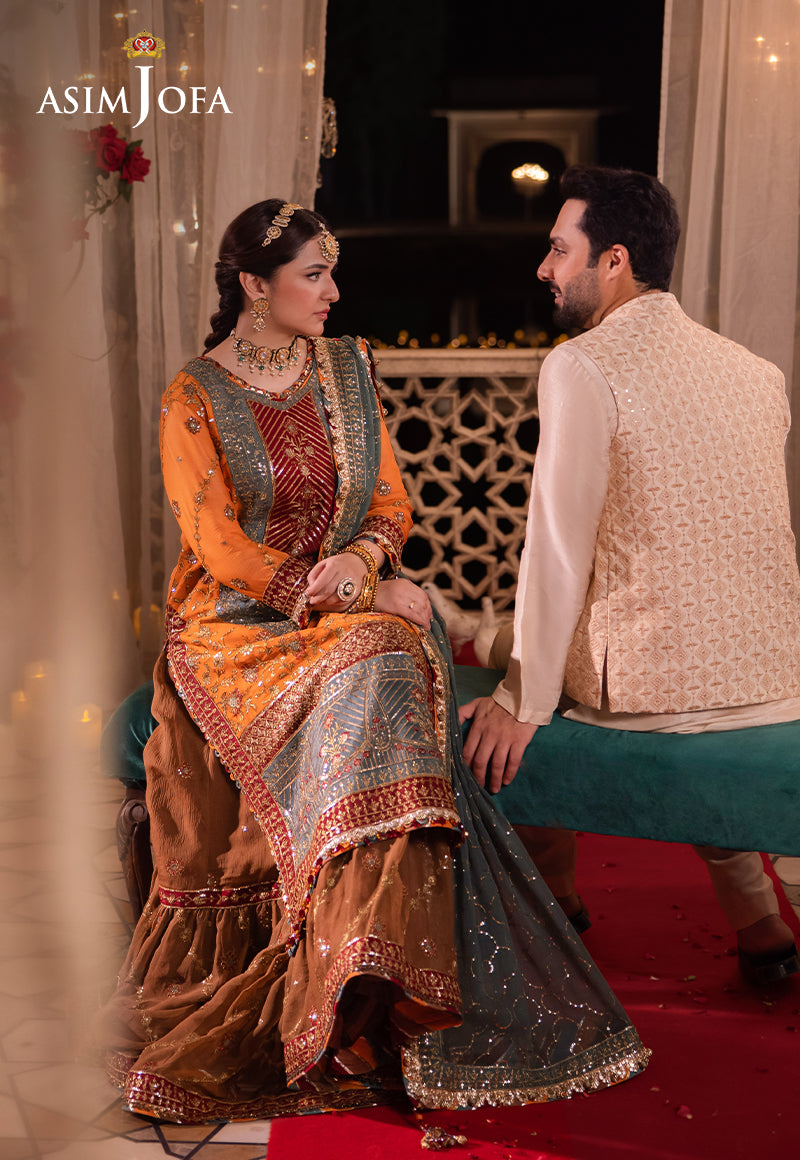 AJMS-15 EMBROIDERED INDIAN RAW SILK 3 PCS
