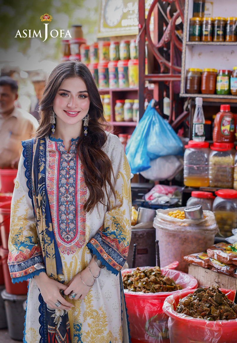 AJPL-18 PRINTED ARABIC LAWN 3 PCS